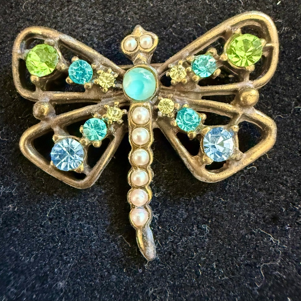 Vintage Dragonfly Brooch by Gerard Yosca